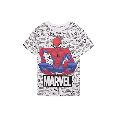 T-shirt Spider-man blanc garçon