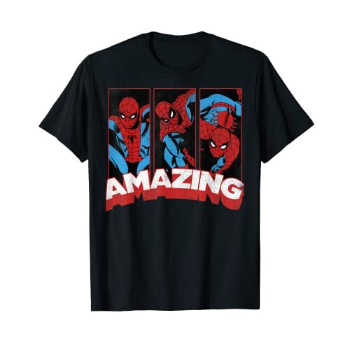 T-shirt Spider-man noir homme/femme