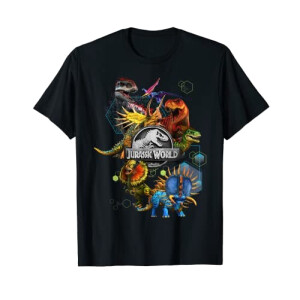 T-shirt Jurassic Park noir homme/femme