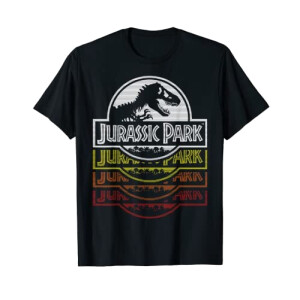 T-shirt Jurassic Park noir homme/femme