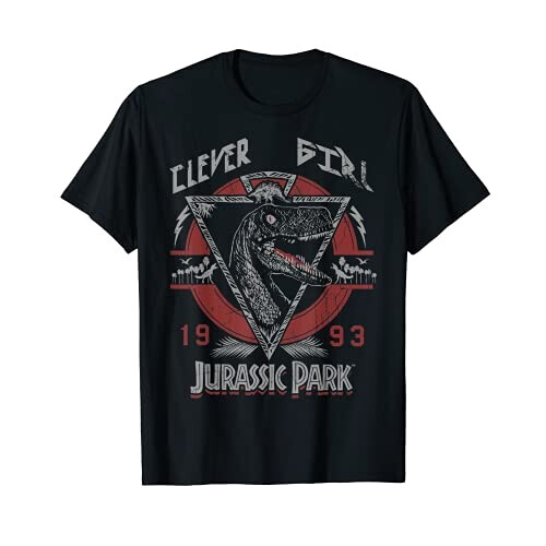 T-shirt Jurassic Park noir homme/femme