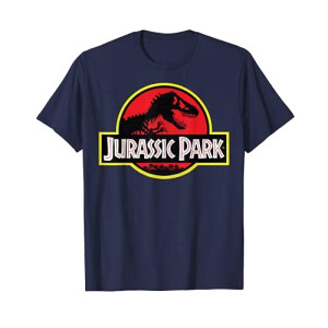 T-shirt Jurassic Park bleu homme/femme