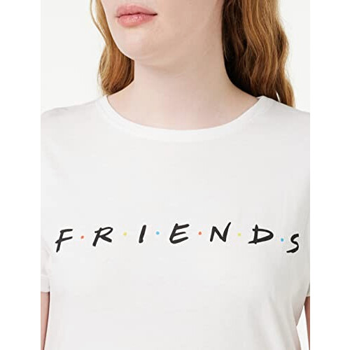 T-shirt Rachel Green, Joey Tribbiani, Ross Geller, Chandler Bing, Monica Geller, Phoebe Buffay, Central Perk - Friends - blanc femme variant 1 