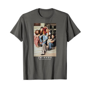 T-shirt Rachel Green, Joey Tribbiani, Ross Geller, Chandler Bing, Monica Geller, Phoebe Buffay - Friends - gris homme/femme