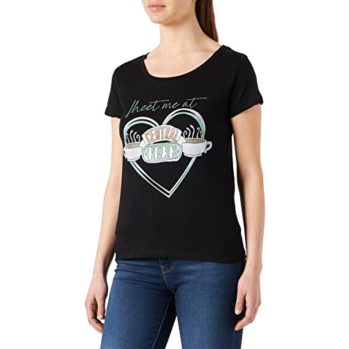 T-shirt Central Perk - Friends - noir femme