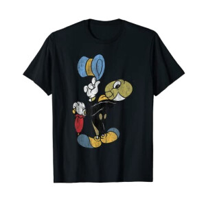 T-shirt Jiminy Cricket - Pinocchio - noir homme/femme