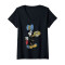 T-shirt Jiminy Cricket - Pinocchio - noir col en v femme - miniature