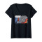 T-shirt Dumbo noir col en v femme - miniature