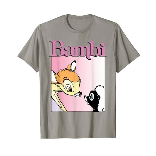 T-shirt Bambi gris homme/femme
