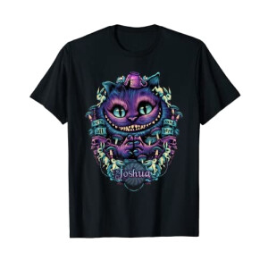 T-shirt Chat du Cheshire - Alice au pays des merveilles - noir homme/femme