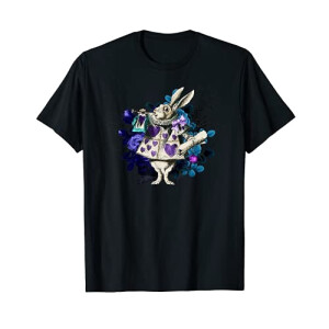 T-shirt Lapin blanc - Alice au pays des merveilles - noir homme/femme