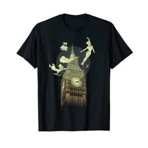 T-shirt Peter Pan noir homme/femme