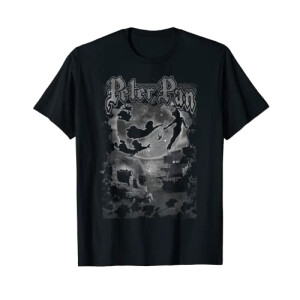 T-shirt Peter Pan noir homme/femme