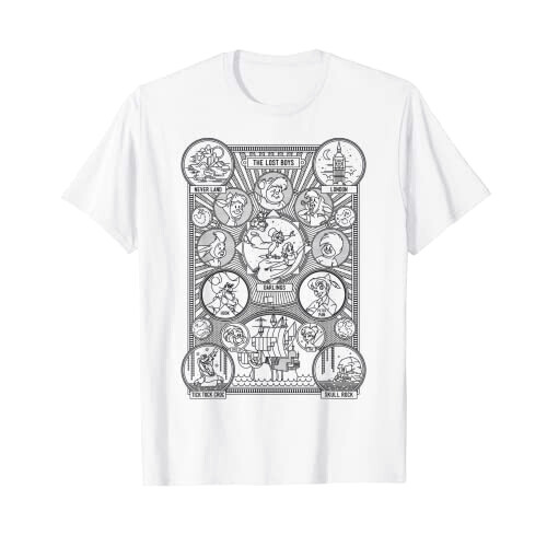 T-shirt Peter Pan blanc homme/femme