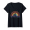 T-shirt La Fée Clochette, La Fée Clochette - Peter Pan - noir col en v femme - miniature