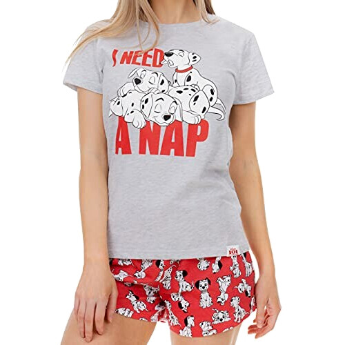 T-shirt Les 101 dalmatiens gris femme