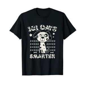 T-shirt Les 101 dalmatiens noir homme/femme