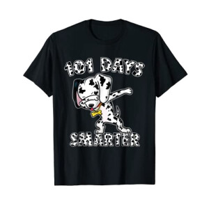 T-shirt Les 101 dalmatiens noir homme/femme