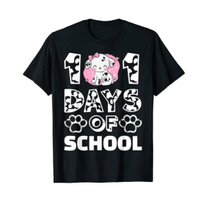 T-shirt Les 101 dalmatiens noir homme/femme