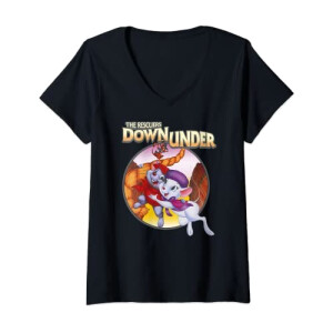 T-shirt Bernard, Bianca - Bernard et Bianca - noir col en v femme