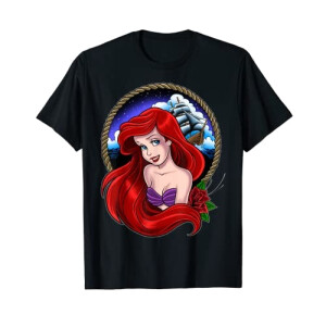 T-shirt Ariel - La petite sirène - noir homme/femme