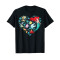 T-shirt Ariel, Polochon, Sébastien, Sébastien, Polochon - La petite sirène - noir homme/femme - miniature