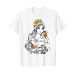T-shirt La belle et la bête blanc homme/femme