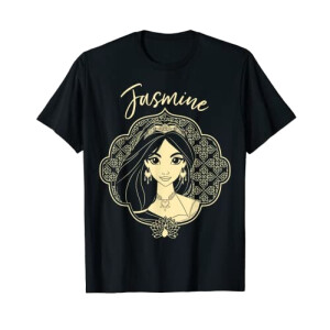 T-shirt Jasmine - Aladdin - noir homme/femme