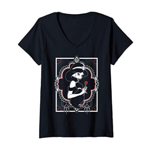 T-shirt Jasmine - Aladdin - bleu col en v femme