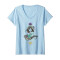 T-shirt Jasmine - Aladdin - gris col en v femme - miniature