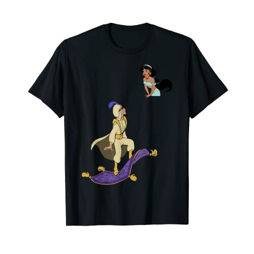 T-shirt Jasmine - Aladdin - noir homme/femme