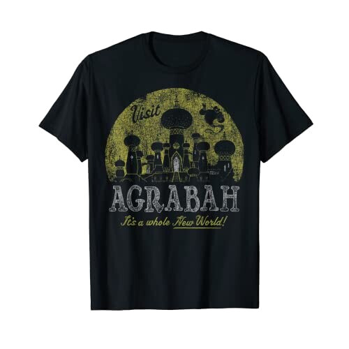 T-shirt Aladdin noir homme/femme