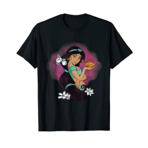 T-shirt Jasmine - Aladdin - noir homme/femme