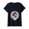 T-shirt Jasmine - Aladdin - bleu col en v femme - miniature