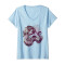 T-shirt Jasmine - Aladdin - bleu col en v femme - miniature