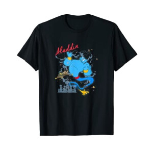 T-shirt Aladdin noir homme/femme