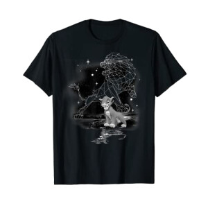 T-shirt Simba - Le roi lion - noir homme/femme