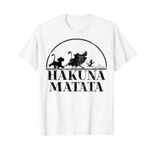 T-shirt Hakuna Matata - Le roi lion - blanc homme/femme