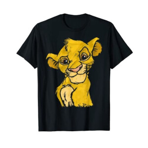 T-shirt Simba - Le roi lion - noir homme/femme