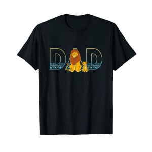 T-shirt Mufasa, Simba - Le roi lion - noir homme/femme