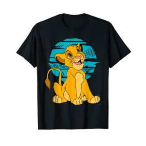 T-shirt Simba - Le roi lion - noir homme/femme