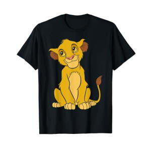 T-shirt Simba - Le roi lion - noir homme/femme