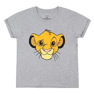 T-shirt Mufasa, Pumbaa, Simba, Timon - Le roi lion - gris chiné fille