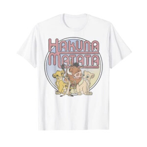 T-shirt Simba, Hakuna Matata - Le roi lion - blanc homme/femme
