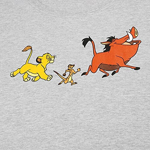 T-shirt Mufasa, Pumbaa, Simba, Timon - Le roi lion - gris (sport grey spo) femme variant 2 