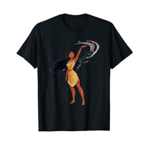 T-shirt Pocahontas noir homme/femme