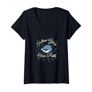 T-shirt Meeko - Pocahontas - noir col en v femme