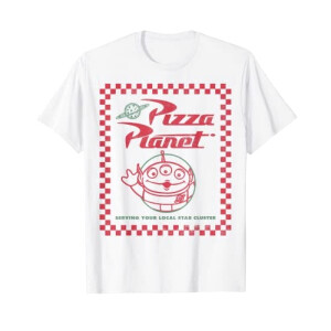 T-shirt Pizza Planet - Toy story - blanc homme/femme