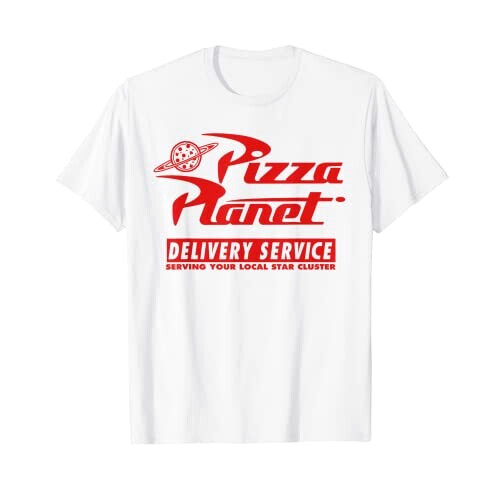 T-shirt Pizza Planet - Toy story - blanc homme/femme