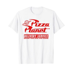 T-shirt Pizza Planet - Toy story - blanc homme/femme